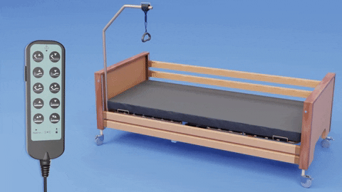 Letto da degenza elettrico con movimenti rete a noleggio