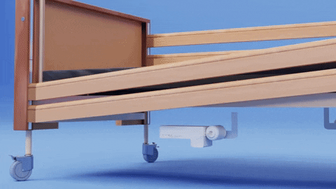 Letto da degenza elettrico con sponde laterali a noleggio